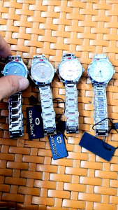 Charles Delon 9304 Jam Tangan Wanita Mewah Tangal Aktif Rantai Stainless Stell Tahan Air Full Set