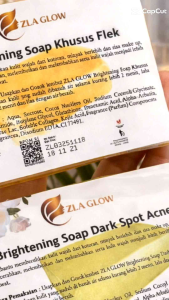 ZLA GLOW Brigthening Soap Khusus Flek 60gr