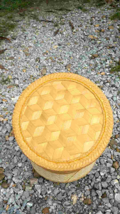 กระติ๊บมีขาใหญ่ กระติ๊บใหญ่ กระติ๊บกลม กระติ๊บ กระติ๊บเหนือ 78911-12 นิ้ว