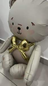 Teddy Bear 1st Birthday Balloon Set Number 1 Balloon Baby Boy Girl Party Decoration