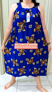 DRESS BATIK MARISSA PAPAN BAJU DRESS / BAJU BATIK TIDUR FREE SIZE GOOD QUALITY