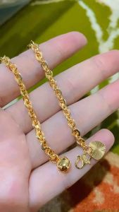GELANG TANGAN NURI MEDAN KAIT S XUPING LAPIS EMAS 24K ANTI LUNTUR