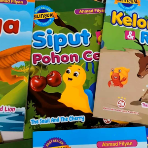 Buku Cerita Anak Bergambar Dongeng Hewan Binatang Full Colour Bilingual