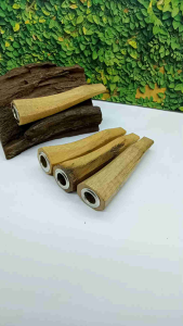 Once pipa padutan kayu Cendana wangi model segi delapan 7cm D60
