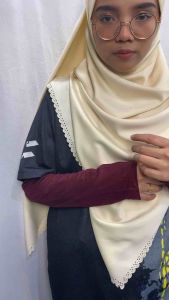 MALABIS Handsock Tshirt Panjang Atas Siku Material Cotton Sarung Tangan Inner Muslimah