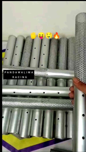 saringan knalpot inlet 38 sarteng sarbor sarfull TZM CMS SHIJIRO ZRC VND standar racing tebal panjang 40cm