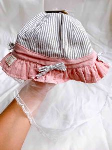 Mũ kèm khăn che mặt cho bé - Mẫu 1