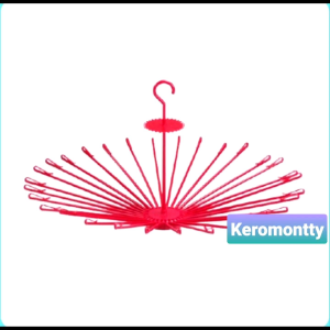 PROMO Folding Hanger 20 stick /gantungan baju putar hanger baju