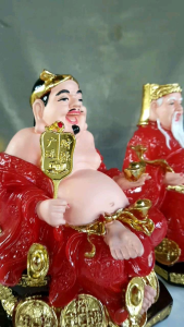 Thần tài Thổ địa cao 24cm phong thủy thu hút tài lộc