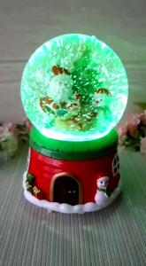 Kotak Musik Bola Salju Snowman Snowball Christmas Snowglobe Santaklaus Hadiah Natal