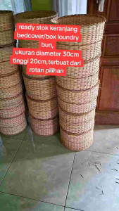 keranjang rotan bedcover/box loundry
