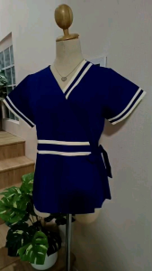 เสื้อนวดไทย เสื้อสปารุ่นสีล้วน(A9) เหมาะสำหรับใส่ทำงานในร้านนวดไทย นวดสปา