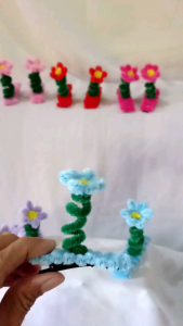 jepitan rambut pipe cleaner/ jepitan rambut kawat bulu/jepitan rambut karakter bunga/ jepitan rambut lucu/jepitan rambut unik