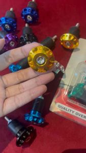 จุกปลายแฮนด์ ตุ้มปลายแฮนด์ อุดปลายแฮนด์ CNC ลายดอกไม้ ใส่ได้ทุกรุ่น ปิดปลายแฮนด์