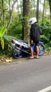 knalpot fiz r force one standar racing perut hitam suara super garing