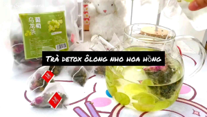 Trà detox nho ôlong hoa hồng & hoa nhài thanh lọc cơ thể