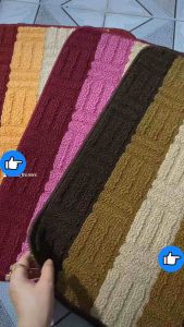 Combo 3 Thảm Lau Chân Len Chống Trơn Trượt Đế PVC Dày Dặn Cho Nhà Bếp & Nhà Tắm - ThamTraiSan