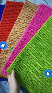 Thảm Chùi Chân San Hô Đinh Siêu Thấm Nước Chống Trơn Trượt - Kích thước (M) 46×30cm