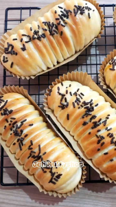 Paper cup case laminasi Oval/ Cup Roti motif polos isi 50 pcs