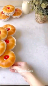 Kotak Paper Cup Bulat 9 cm/Cup Roti (Windmill) Isi 50 Pcs