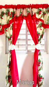 Christmas Design Ribbonaire Design Matchy Matchy Curtains