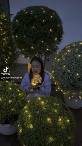 ไฟแค มป์ ปิ้ง ชาร์จไฟแสงอาทิตย์ ทสีวอมไวท์5เมตร 20ดวง และ12เมตร100ดวง