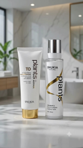 SNUKIA Plants Repair Leave In Treatment Soft Cream Hair Mask Conditioner - Hydrating Smoothing Anti-Frizz Nourishing Dry Damage Care - 200ml