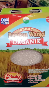 Mody Beras organik Pandan Wangi Beras diabetesBagus untuk diet non kolesterol dan no gula kemasan 18 Kg