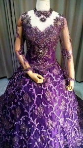 Gaun Kebaya Pengantin Mewah dan Elegan full Payet 2025