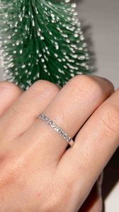 💍แหวนเพชรแท้เรียงถวสุดฮิต(Diamond white gold ring)