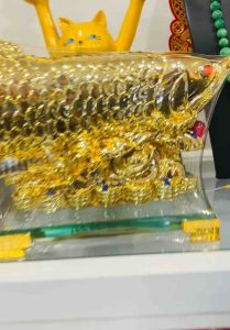 Tượng cá Kim Long chiêu tài ( Cá Rồng) tụ tài chiêu lộc phát triển công danh