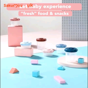 Sakumini Tempat Makan MPASI Bayi Airtight Baby Food Container Set Isi 3