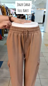 Celana Cargo Jogger Wanita & Pants Baby Terry