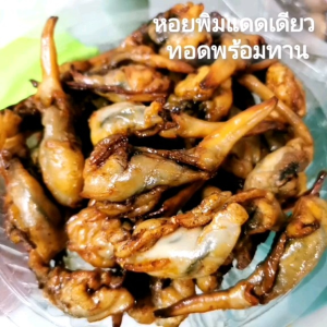 หอยพิมแดดเดียว​ ทอดพร้อมทา​น 500g.1000g หอยพิมแท้ (Angel s Wing) ทอดพร้อมทาน Dried Seafoods ready to eat (ขั่งน้ำหนักก่อนทอด)