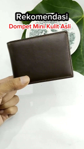 Dompet Mini Pria 100% Kulit Lipat Kecil Tipis