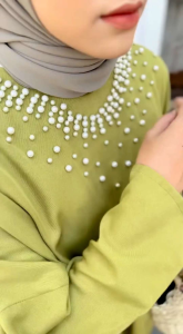 Frecca Kaftan Pesta Kondangan Hijau Sage: Desain Elegan & Nyaman