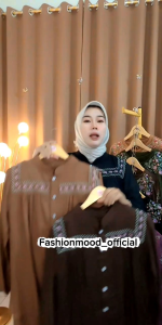 MELISA - Setelan Rayon Twill Premium Wanita Kombinasi Bordir Elegan Busui Friendly Lengan Panjang Celana Panjang Bahan Lembut Adem  Nyaman
