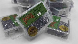 เบ็ดโชกุน SHOGUN ตัวดำ มีรู เบ็ดกล่องใสๆ เบ็ดกล่องสีเขียว ตัวเบ็ด ตะขอเบ็ด ตะขอเบ็ดตกปลา เบ็ดตกปลา อุปกรณ์ตกปลา เบ็ดกล่องโชกุน เบอร์ 2-20 เบ็ดตกปลา ตะขอเบ็ด Isema ตัวดำ มีห่วง