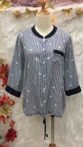 Áo Xô Kẻ Hoạ Tiết 2hand - Size M(#A29)