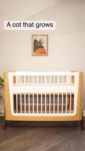 เตียงนอนเด็ก เด็กภาพ จากประเทศอังกฤษ 🇬🇧 - Gaia Cot Bed Hera