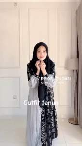 ready stock-set couple tenun-raya dress tenun-uotfit kondangan-tenun lebaran