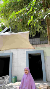 Gamis Set Syari Anak Perempuan Hijau Wardah