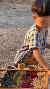 5 Sensory Play 5 Color Beans ถั่วเหลือง ถั่วเขียว ถั่วแดง ถั่วดำ ถั่วขาว สุดท้าย สมฤทธิ์