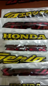 emblem logo motor metik bahan AKRILIC