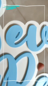 Big Large Size Wooden 3D Name Cutout Hanging Wood Letter Custom LaserCut Sign Wall Art Decor Cursive