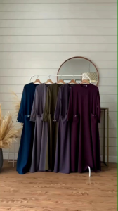 Gamis Syari Set Cadar / Gamis Muslim Terbaru / Irish