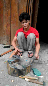 Kampak Tangung Baja Asli Pemblah Kayu