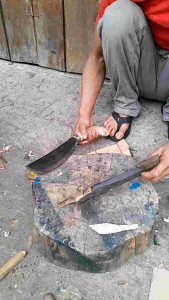 Golok tebang & cacah tulang per baja asli