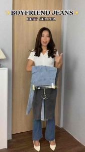 Celana Jeans Wanita Kulot Skinny Boyfriend HighWaist Panjang Baggy straight Premium high waist