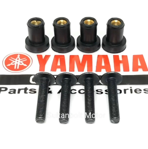 New 4SET Baut Mur Body Visor Set Well Nuts Yamaha Nmax Aerox Lexi Xride